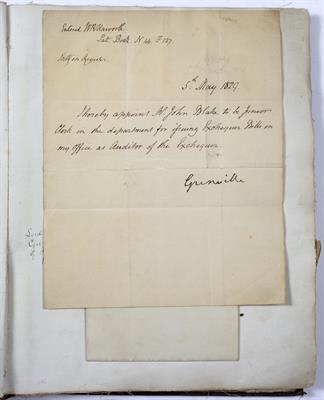 Lot 557 - An Album of correspondence predominately addressed to Lt. Col. Everard Stepney Milman 1832-1912.