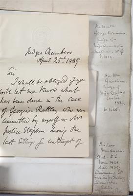 Lot 557 - An Album of correspondence predominately addressed to Lt. Col. Everard Stepney Milman 1832-1912.
