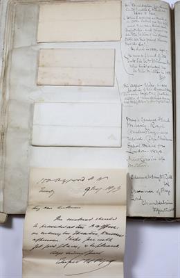 Lot 557 - An Album of correspondence predominately addressed to Lt. Col. Everard Stepney Milman 1832-1912.