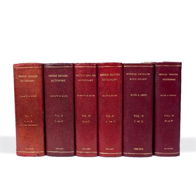 Lot 615 - MIDDLE ENGLISH DICTIONARY