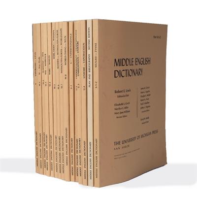 Lot 615 - MIDDLE ENGLISH DICTIONARY