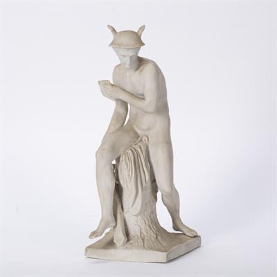 Lot 7 - Continental bisque model of Neptune