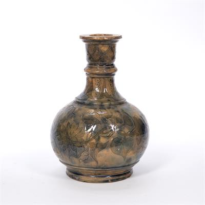 Lot 14 - Tin glazed earthenware vase