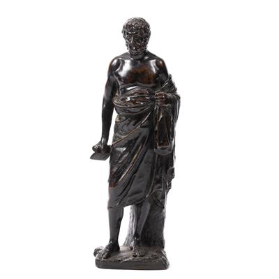 Lot 19 - Continental bronze figure of a Roman