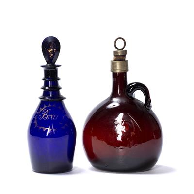 Lot 43 - Bristol blue decanter and stopper