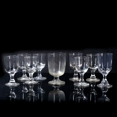 Lot 46 - Collection of nine glass tumblers