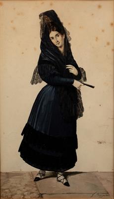 Lot 74 - Joaquin Dominguez Becquer (1817-1879)