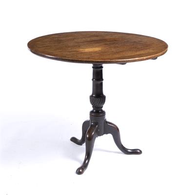 Lot 111 - Mahogany tip-up circular occasional table