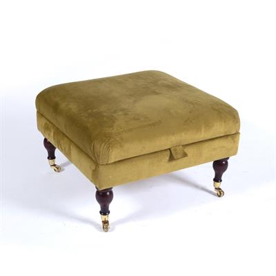 Lot 145 - Contemporary upholstered footstool