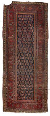 Lot 153 - Blue ground long rug