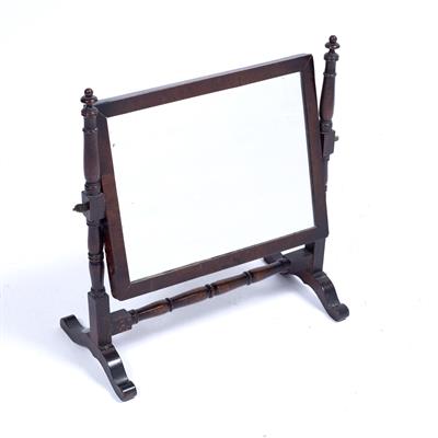 Lot 154 - Mahogany swing toilet mirror