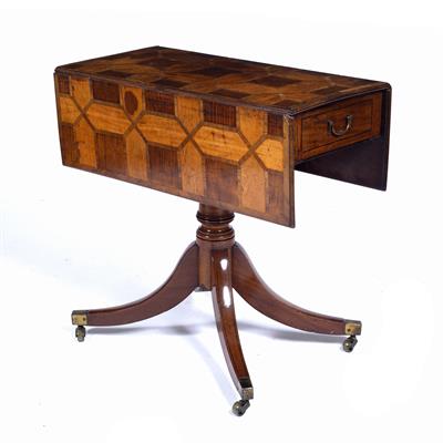 Lot 160 - Parquetry supper table