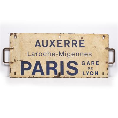 Lot 178 - Gare De Lyon enamel sign