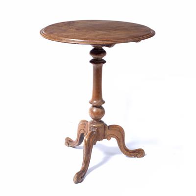 Lot 179 - Mahogany tip-up tripod table