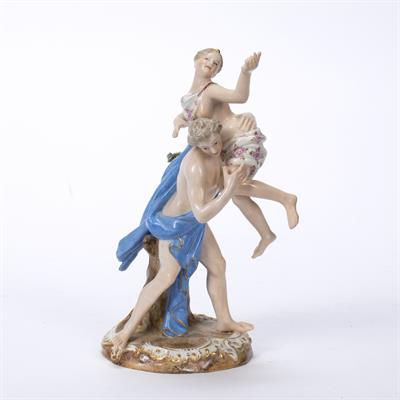 Lot 208 - Porcelain model 'Rape of a Sabine'