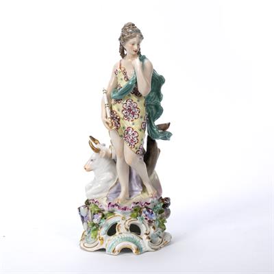 Lot 211 - French porcelain model of 'Europa and the Bull'