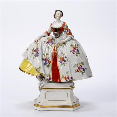 Lot 212 - Porcelain model 'Lady of the Mopsorden'