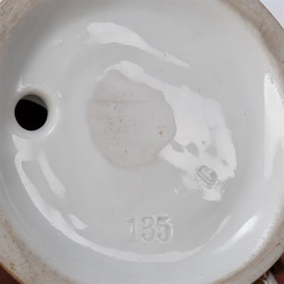 Lot 229 - Continental porcelain model of a parrot