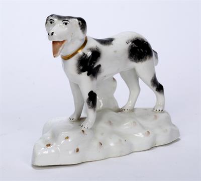 Lot 230 - English porcelain model of a Newfoundland dog