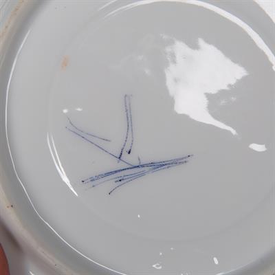 Lot 242 - Pearlware Willow pattern platter