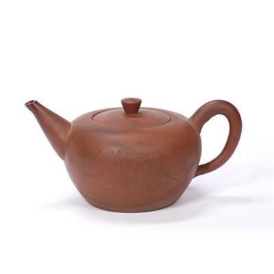 Lot 243 - Yixing style redware teapot