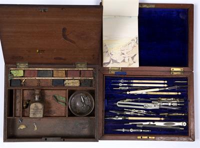 Lot 266 - Cased technical drawing set