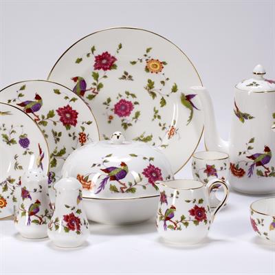 Lot 273 - Crown Staffordshire breakfast set