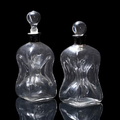 Lot 293 - Pair of Asprey glass decanters