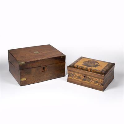 Lot 324 - 19th Century Tunbridge ware work box