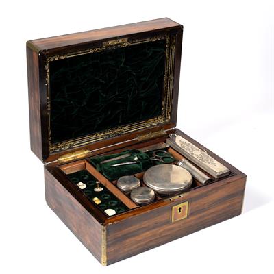 Lot 325 - Victorian rosewood vanity box