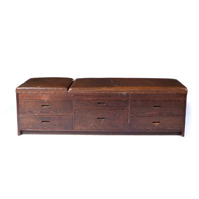 Lot 328 - Mid 20th Century physicians bench