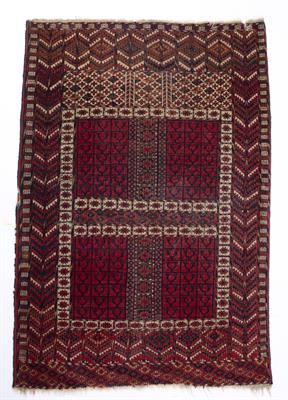 Lot 365 - Red ground Turkoman rug