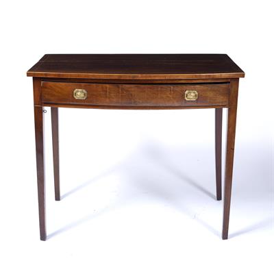 Lot 367 - Mahogany and inlaid side table