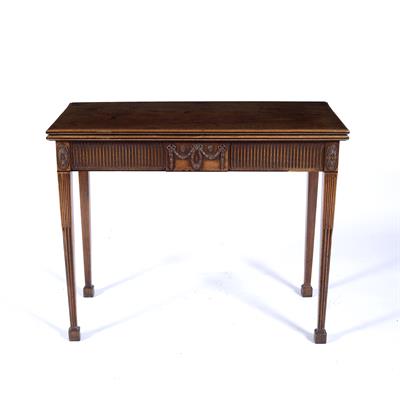 Lot 369 - Adam style mahogany tea table