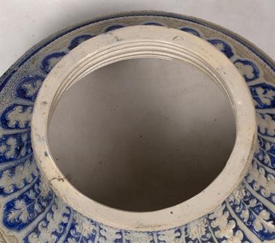 Lot 50 - A LATE 19TH CENTURY GERMAN STONEWARE URN