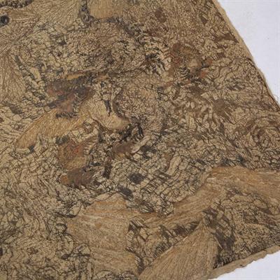 Lot 55 - AN ANTIQUE JAPANESE WOVEN PANEL