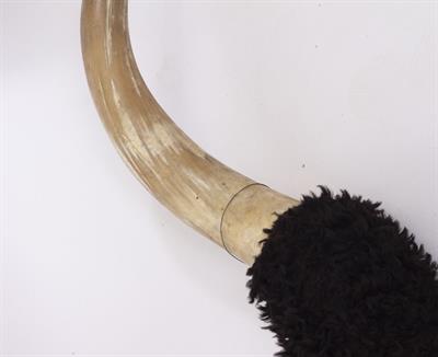 Lot 59 - A PAIR OF OLD BUFFALO HORNS