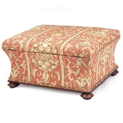 Lot 74 - A VICTORIAN BOX OTTOMAN