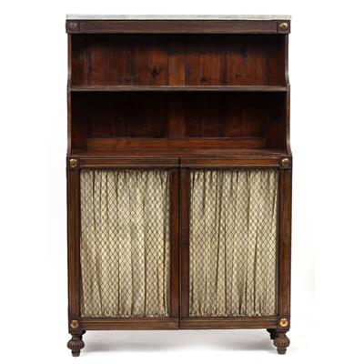 Lot 82 - A REGENCY MAHOGANY SIDE CABINET