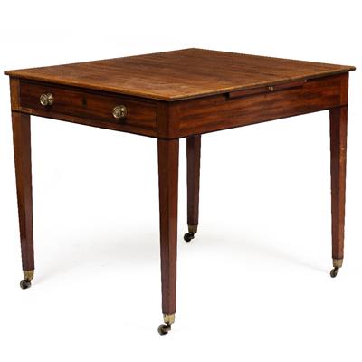 Lot 84 - A GEORGE III MAHOGANY LIBRARY TABLE