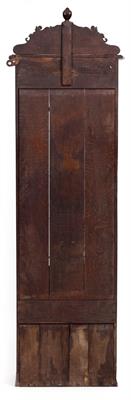 Lot 105 - A 19TH CENTURY CARVED OAK GUN CABINET
