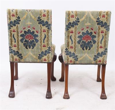 Lot 122 - A SET OF SIX GEORGE II STYLE SIDE CHAIRS