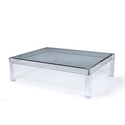 Lot 123 - A CONTEMPORARY PERSPEX COFFEE TABLE