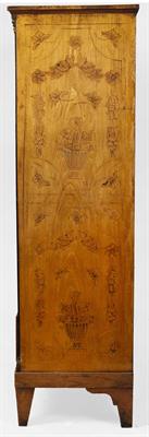 Lot 132 - A 19TH CENTURY DUTCH WALNUT MARQUETRY DECORATED CHEST