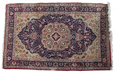 Lot 133 - A MODERN BLUE GROUND RUG