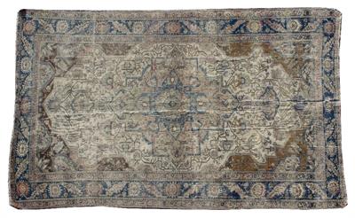 Lot 144 - A CREAM GROUND KASHAN RUG