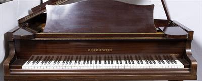 Lot 181 - A BECHSTEIN MAHOGANY BOUDOIR GRAND PIANO NO. 64100