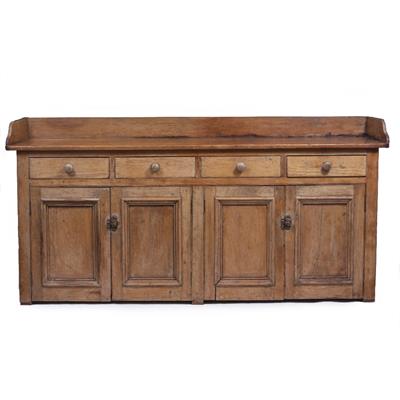 Lot 191 - A LATE VICTORIAN PINE KITCHEN DRESSER