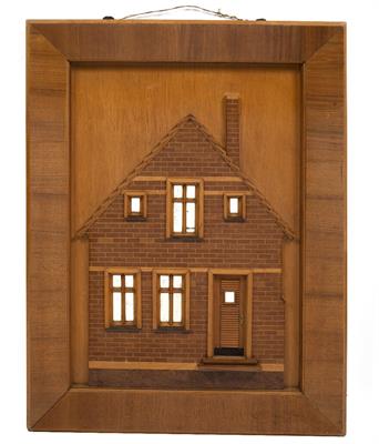 Lot 197 - A 20TH CENTURY CONTINENTAL RELIEF HOUSE MODEL