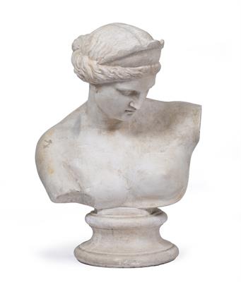 Lot 221 - A PLASTER BUST OF APHRODITE AFTER THE ANTIQUE